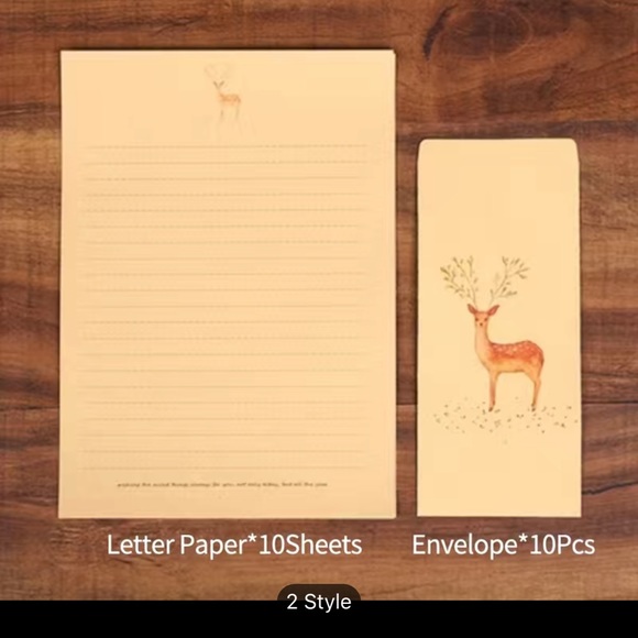 aster june Other - Stationary and envelopes- deer